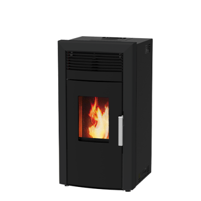 Vízteres pellet kályha Alfa Plam Commo 12 Fekete, 12kW - Pellet kályhák