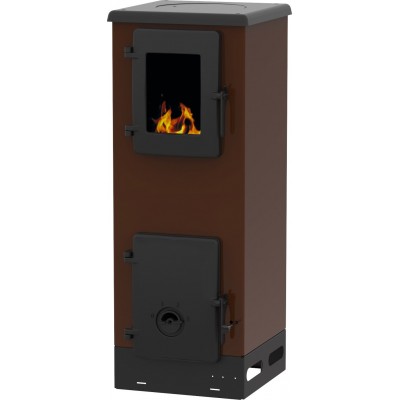 Kályha Alfa Plam Vulkan S, barna, 4kW  - Kályha
