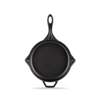Zománcozott öntöttvas serpenyő Hosse, Black Onyx, Ф24cm - Lapos öntöttvas serpenyő