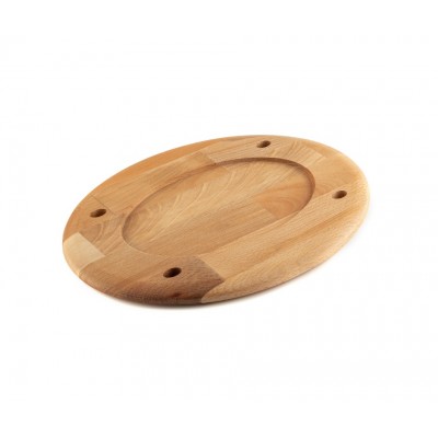 Fa alap ovális tányérhoz Hosse HSOISK2533, 2xх33cm - Fa alap