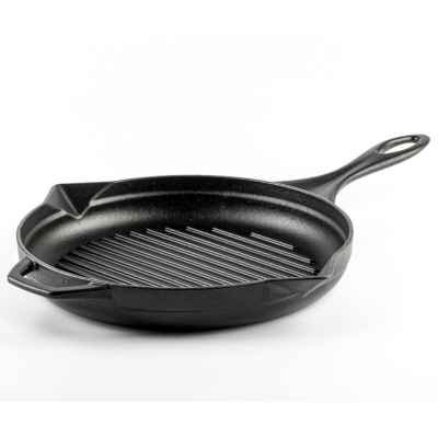 Zománcozott öntöttvas grill serpenyő Hosse, Black Onyx, Ф28cm - Öntöttvas serpenyő