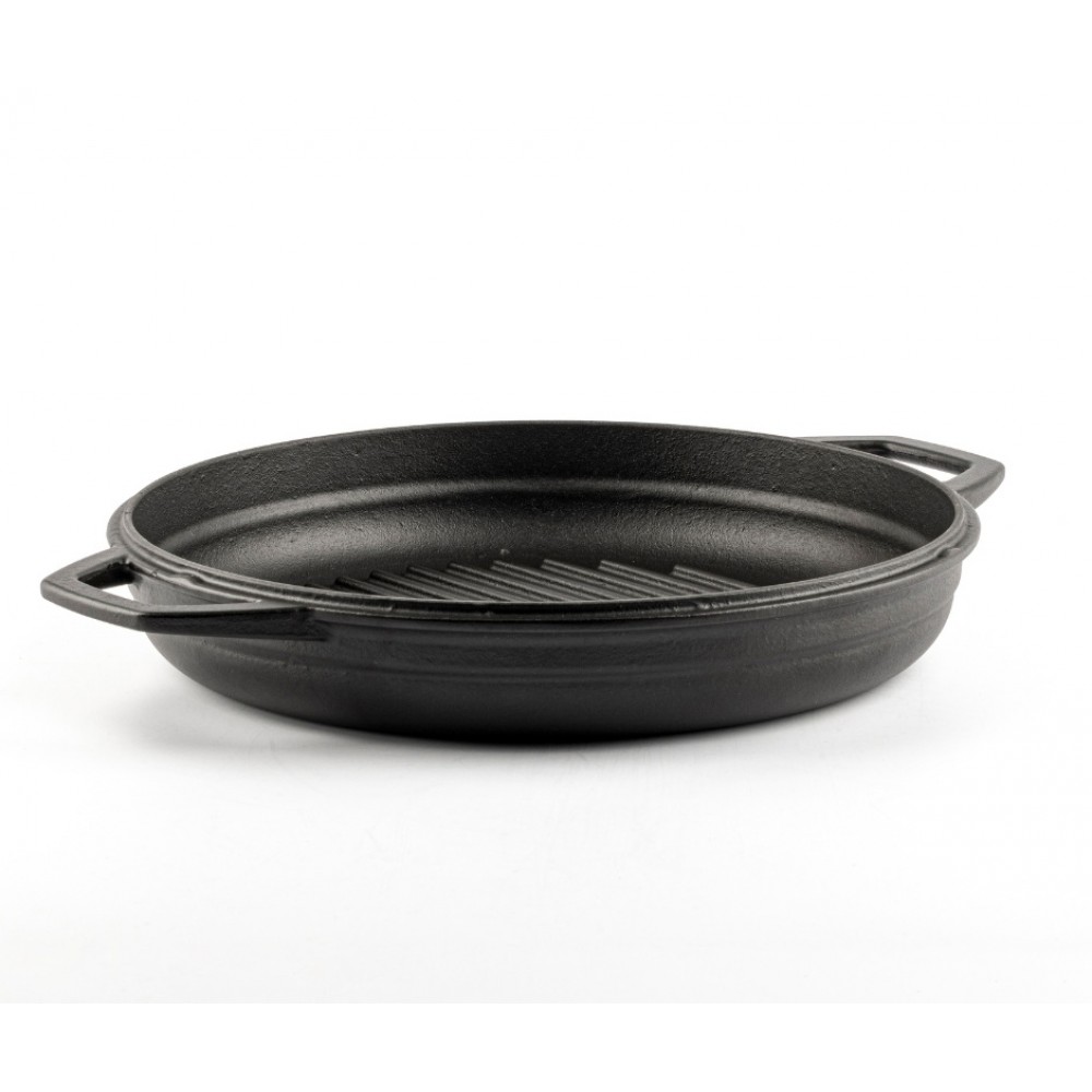 Zománcozott öntöttvas grill serpenyő Hosse, Black Onyx, Ф22cm
