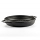 Zománcozott öntöttvas grill serpenyő Hosse, Black Onyx, Ф22cm | Lapos öntöttvas serpenyő | Öntöttvas serpenyő |