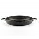 Zománcozott öntöttvas grill serpenyő Hosse, Black Onyx, Ф22cm | Lapos öntöttvas serpenyő | Öntöttvas serpenyő |
