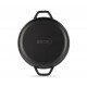 Zománcozott öntöttvas grill serpenyő Hosse, Black Onyx, Ф22cm | Lapos öntöttvas serpenyő | Öntöttvas serpenyő |
