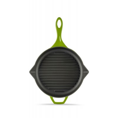 Zománcozott öntöttvas grill serpenyő Hosse, Bamboo, Ф24cm - Öntöttvas serpenyő