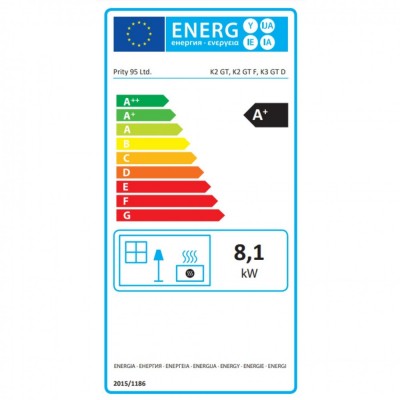 Kályha Prity K3 GT D Black, 8.1 kW - Termék összehasonlítása