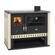 Fatüzelésű tűzhely Prity GT, üvegkerámia főzőlappal, 15 kW |  |  |