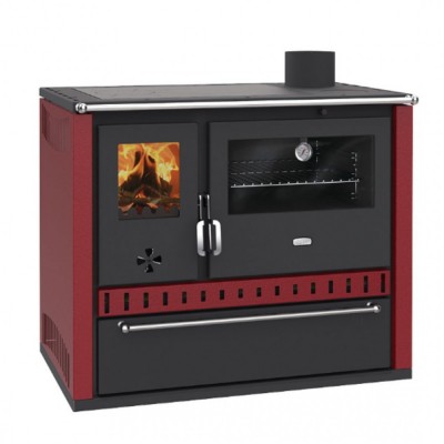 Fatüzelésű tűzhely Prity GT Piros, fiókos, 15 kW - Termék összehasonlítása