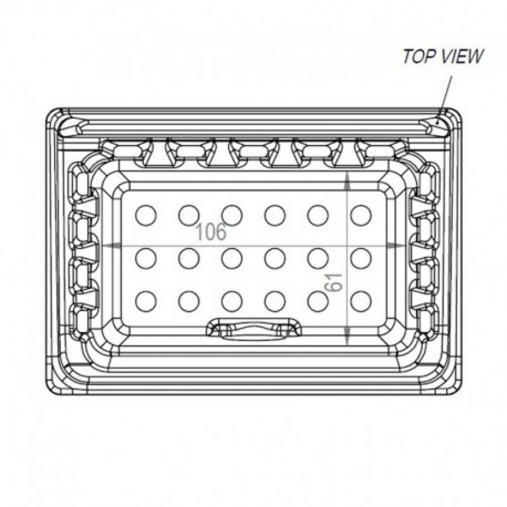 Öntöttvas pellet kályha égőedény, 106x61mm |  |  |