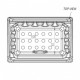 Öntöttvas pellet kályha égőedény, 106x61mm |  |  |