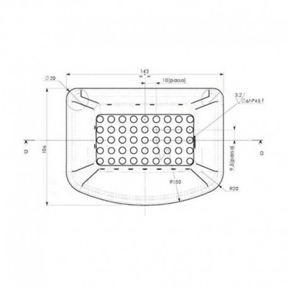 Öntöttvas pellet kályha égőedény Ecoteck, Ravelli és másokhoz, 143x106mm |  |  |
