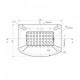 Öntöttvas pellet kályha égőedény Ecoteck, Ravelli és másokhoz, 143x106mm |  |  |