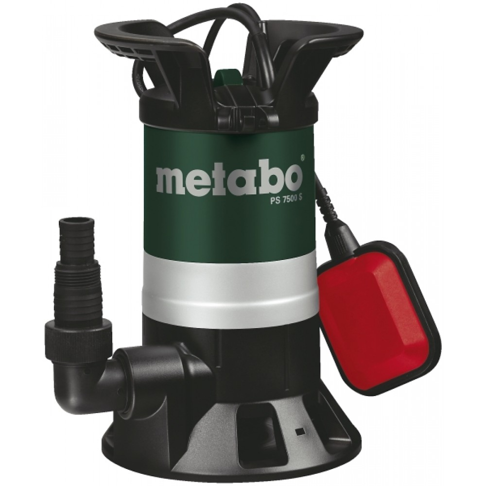 Metabo PS 7500 S vízelvezető szivattyú tiszta és szennyezett vízhez, 1 1/4", teljesítmény 450 W, szállítómagasság 5 m | Búvárszivattyú | Vízszivattyú / Vízpumpa |