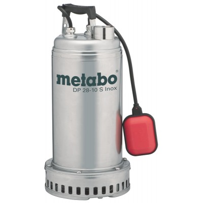 Egyfázisú leeresztő szivattyú szennyezett vízhez Metabo DP 28-10 S Inox, teljesítmény 1850 W, áramlási sebesség 28 000 l/h, emelőmagasság 17 m - Termék összehasonlítása
