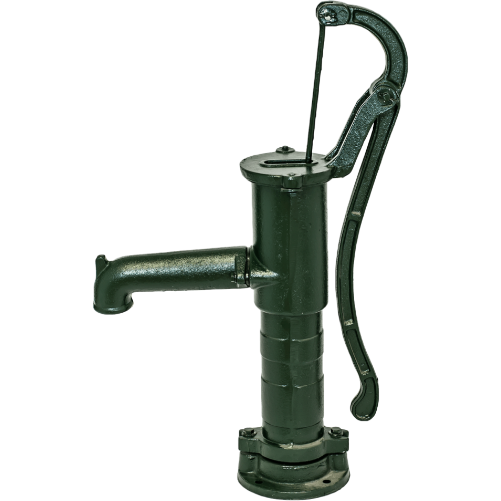 Kézi vízszivattyú, Hydro-Fix kézi, zöld, 660 mm hosszú, öntöttvas, 1 1/4″ méret | Kézi vízszivattyú | Vízszivattyú / Vízpumpa |