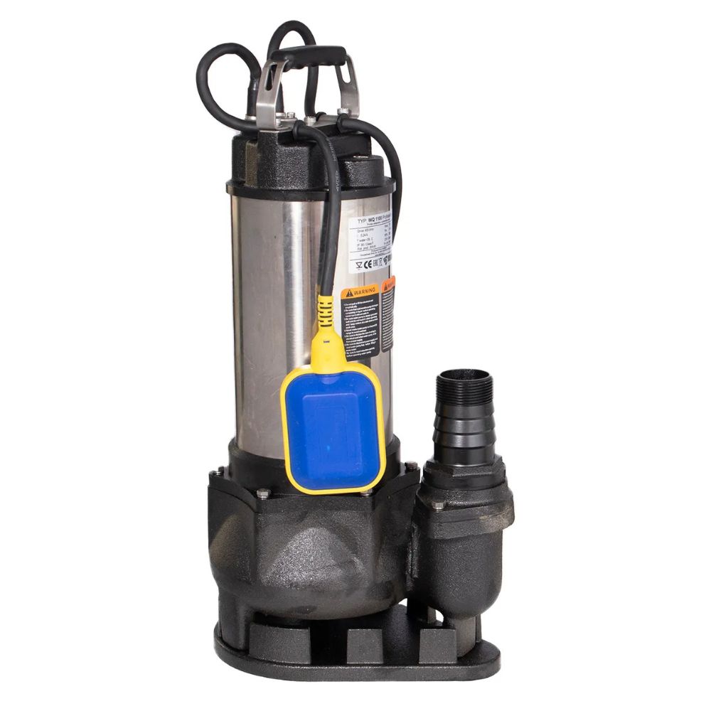 Búvárszivattyú Electromash WQ 1100 Professional külső úszóval és rozsdamentes acél házzal, teljesítmény 1,1 kW, áteresztés 24 000 l/h, 10 m emelőmagasság, 2″ kimenet | Búvárszivattyú | Vízszivattyú / Vízpumpa |