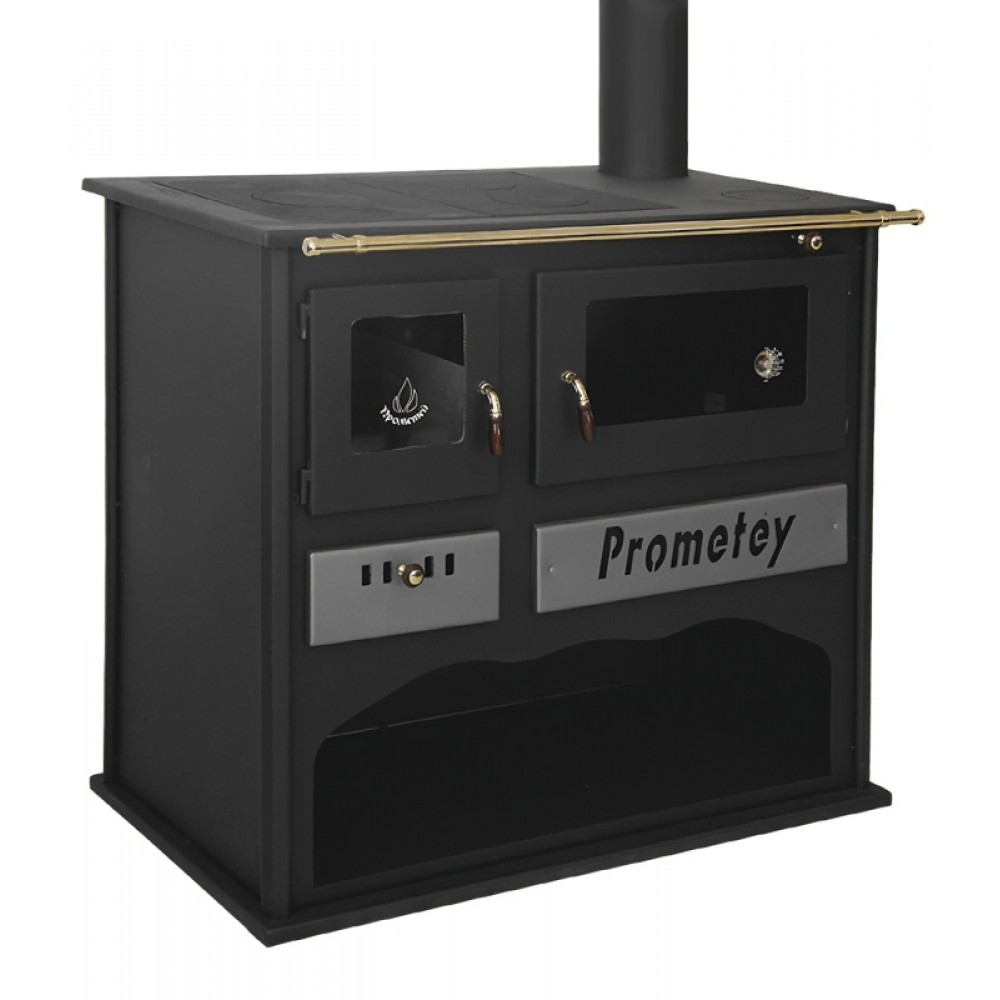 Fatüzelésű tűzhely Prometey Practik-L, 11kW
