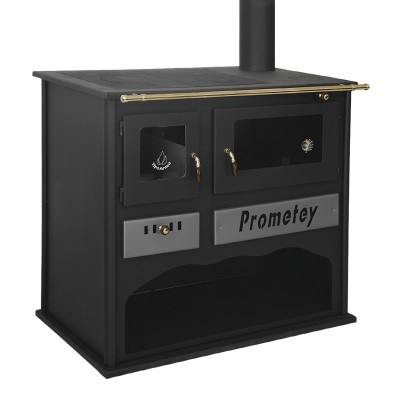 Fatüzelésű tűzhely Prometey Practik-L, 11kW - Kályha