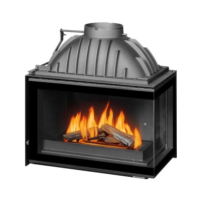 Kandalló UNIFLAM 700 PLUS ECO fojtószeleppel és levegőellátással, jobb oldali, 9 kW - Kandalló