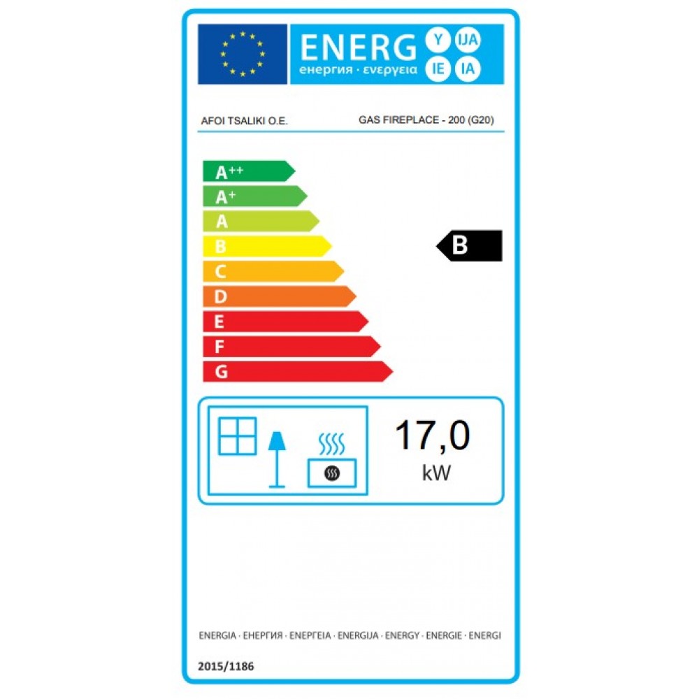 Gázkandalló Balkan Energy GAS CORNER 200, 17kW | Gázkandalló | Kandalló |