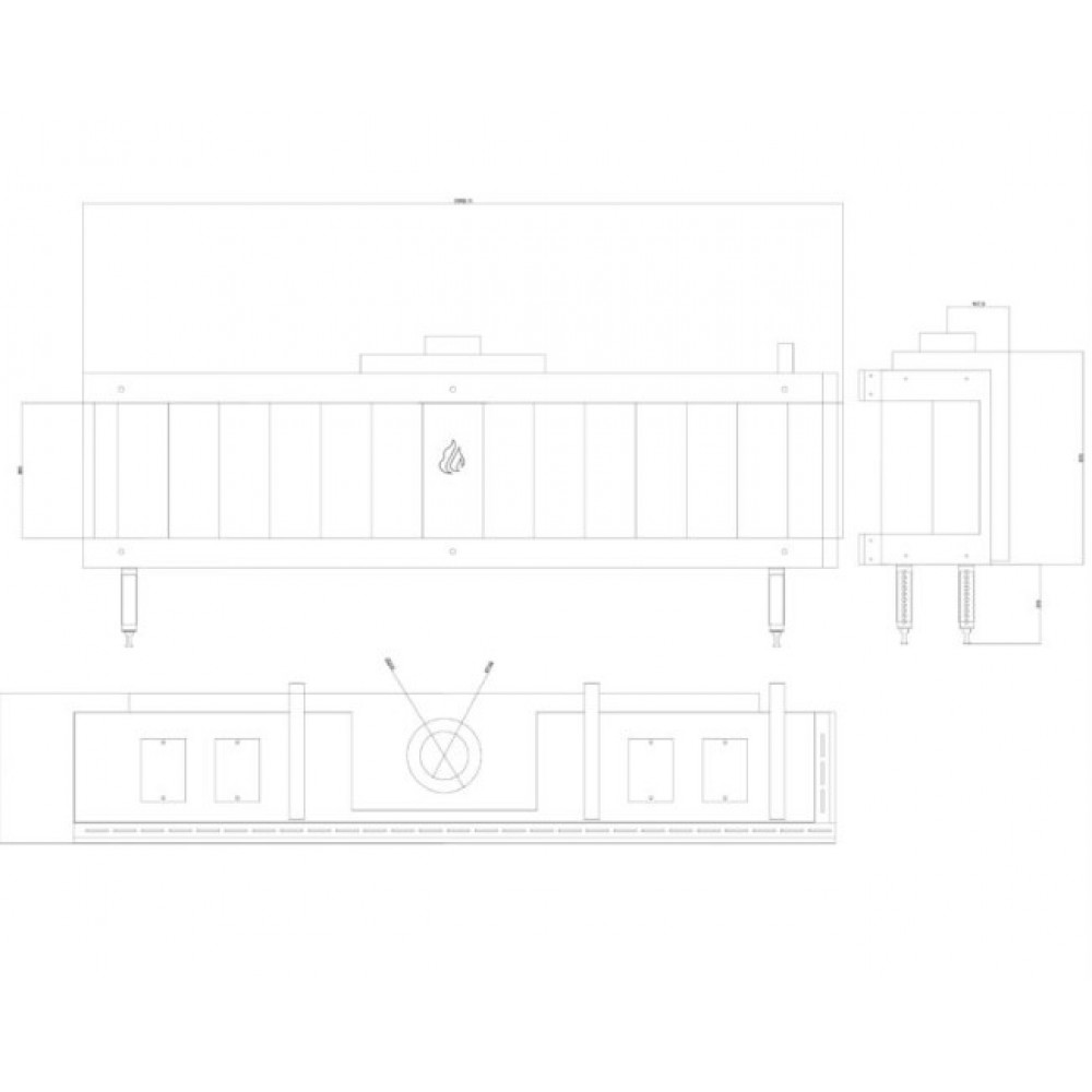 Gázkandalló Balkan Energy GAS CORNER 200, 17kW | Gázkandalló | Kandalló |