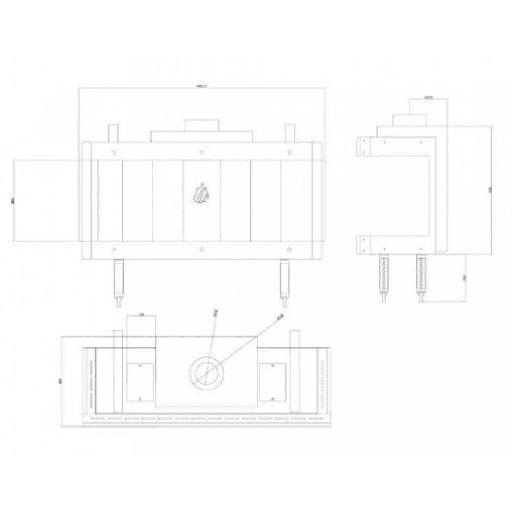 Gázkandalló Balkan Energy GAS PANORAMA 100, 10.2kW | Gázkandalló | Kandalló |