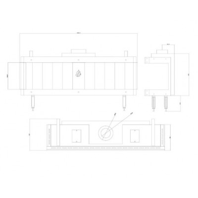 Gázkandalló Balkan Energy GAS PANORAMA 150, 13kW - Kandalló