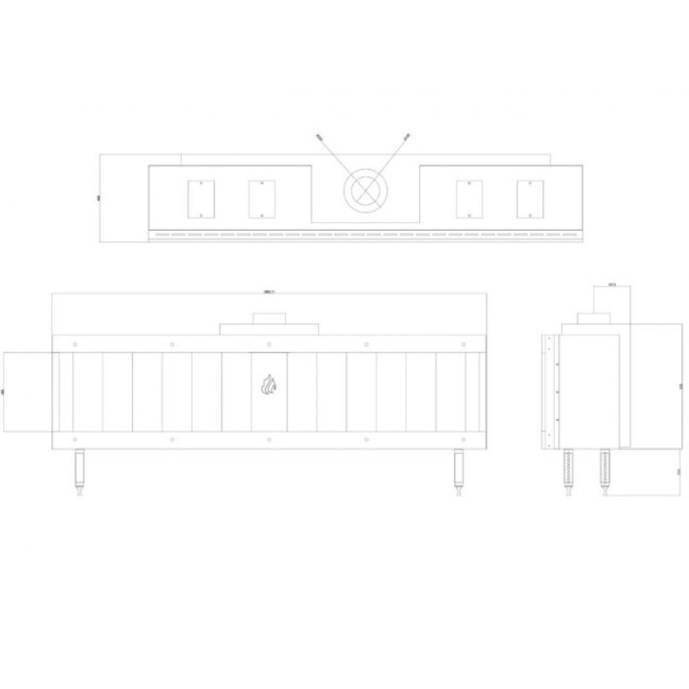 Gázkandalló Balkan Energy GAS STRAIGHT 200, 17kW | Gázkandalló | Kandalló |