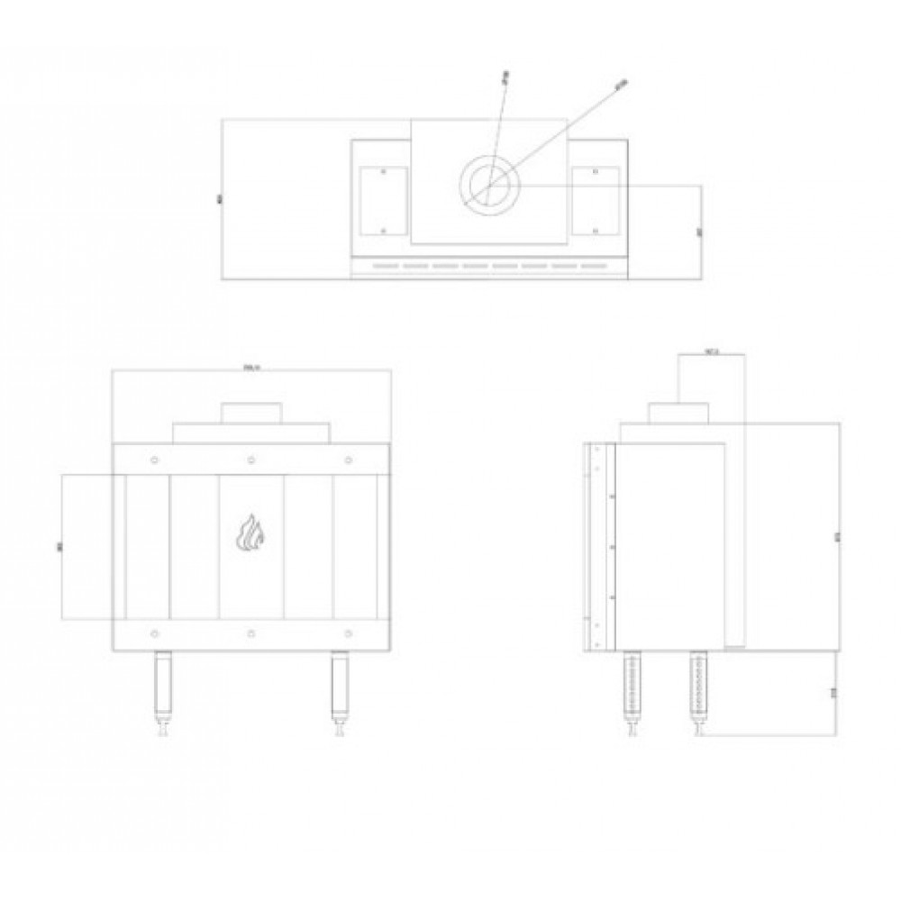 Gázkandalló Balkan Energy GAS STRAIGHT 70, 7.8kW | Gázkandalló | Kandalló |