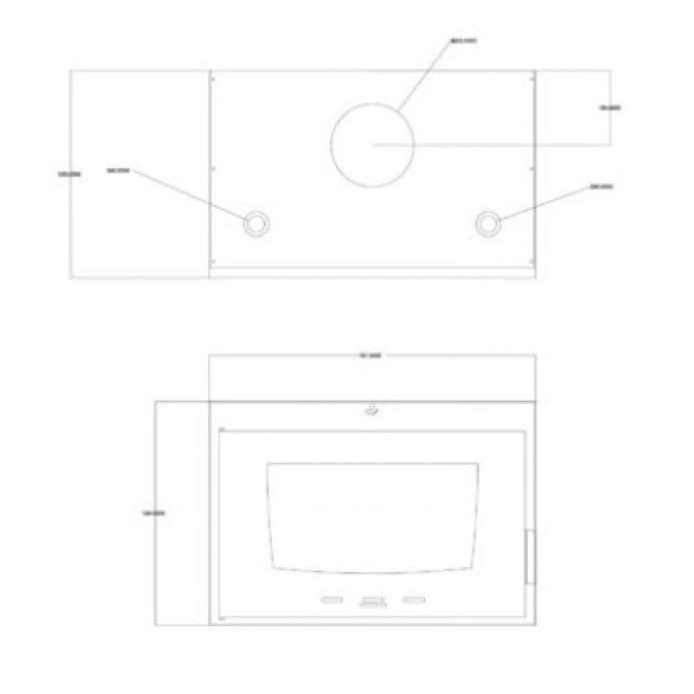 Vízteres kandallóbetét Balkan Energy ATS INSERT HYDRO 800, 16.11kW | Vízteres kandallóbetét | Kandalló |