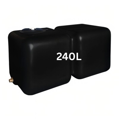 Ivóvíz tartály HydroMoby AQUA S12, vízszintes 240 L (fekete) - HydroMoby
