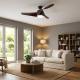 Mennyezeti ventilátor LED világítással és távirányítóval Balkan Energy FANKVBR60G, Ф132, DC40W | Mennyezeti ventilátorok | Ventilátorok |