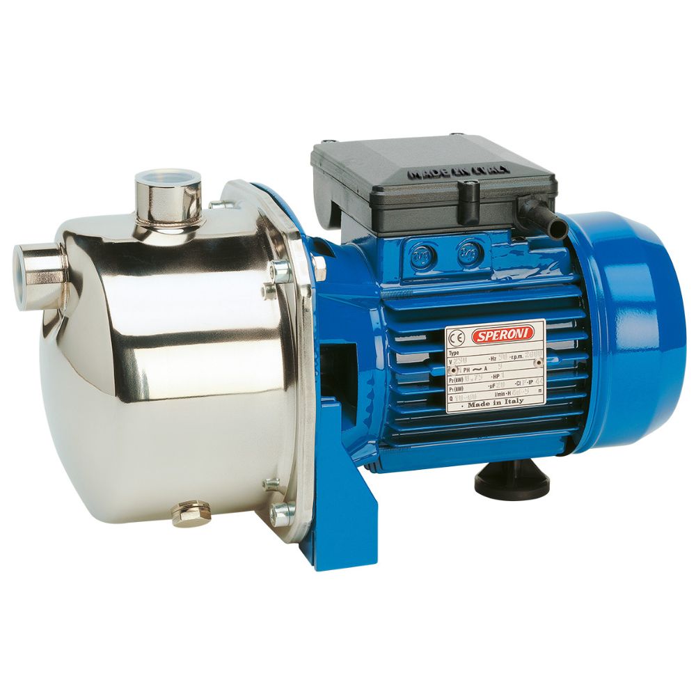 Speroni SM 85-3 centrifugális önfelszívó szivattyú, többfokozatú – teljesítmény 0,70 kW, emelőmagasság 34 m, áramlási sebesség 80 L/perc | Centrifugális szivattyú | Vízszivattyú / Vízpumpa |