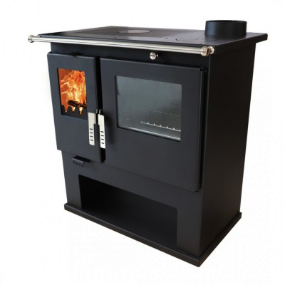 Fatüzelésű tűzhely Verso CS Inox rozsdamentes sütővel, Jobb, 7.7kW - Verso