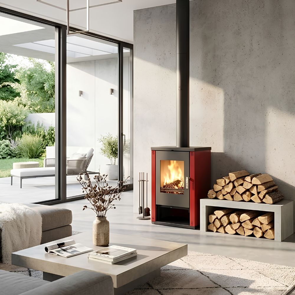 Kályha Verso Lheia Bordeaux, 7.5 kW | Levegős kályhák | Kályhák |