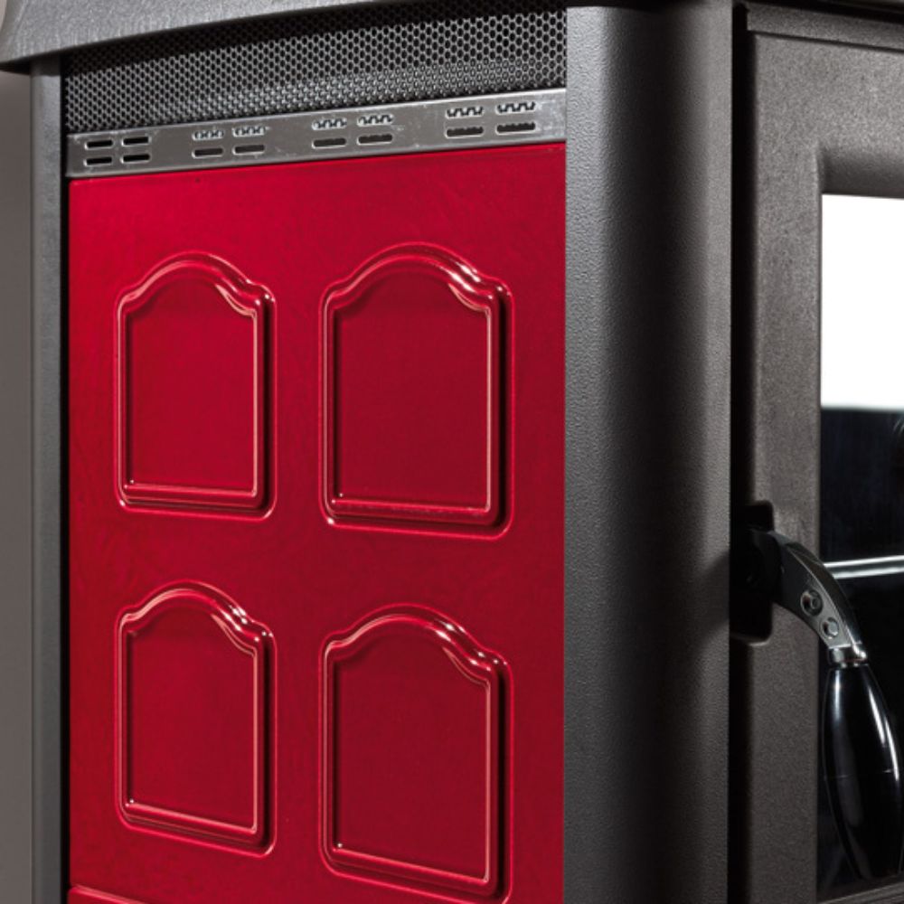 Olasz kályhá sütővel La Nordica Gemma Forno piros, 7.3kW | Sütős kandalló | Kályha |