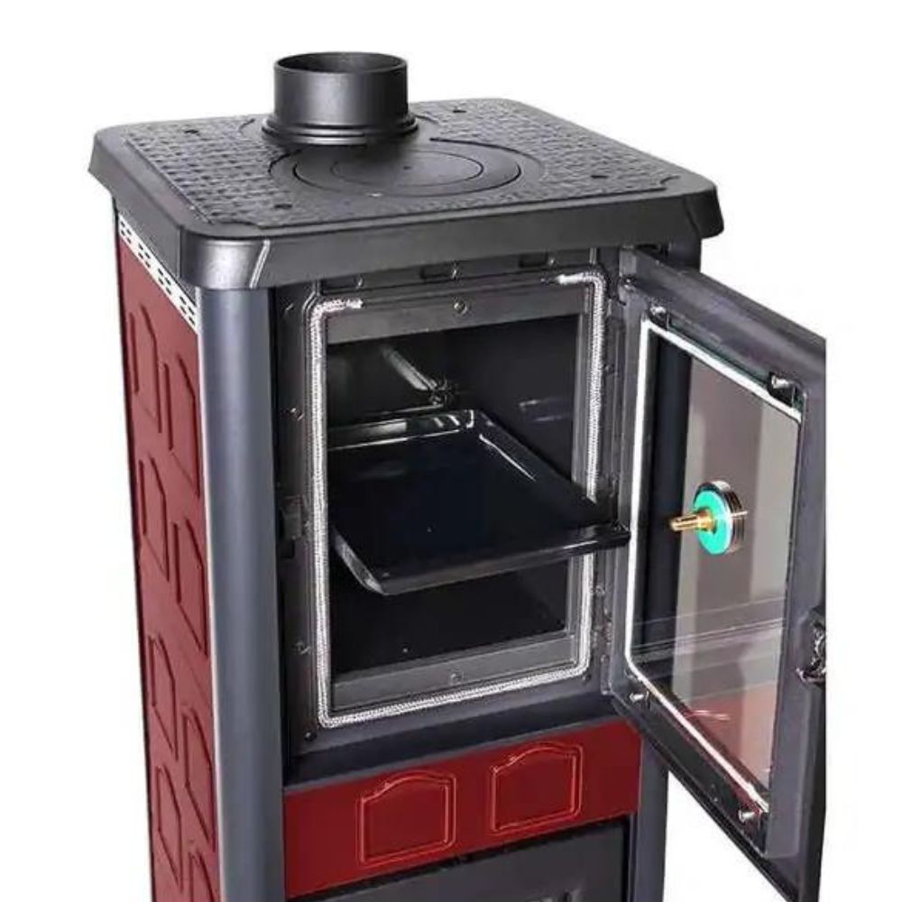 Olasz kályhá sütővel La Nordica Gemma Forno piros, 7.3kW | Sütős kandalló | Kályha |