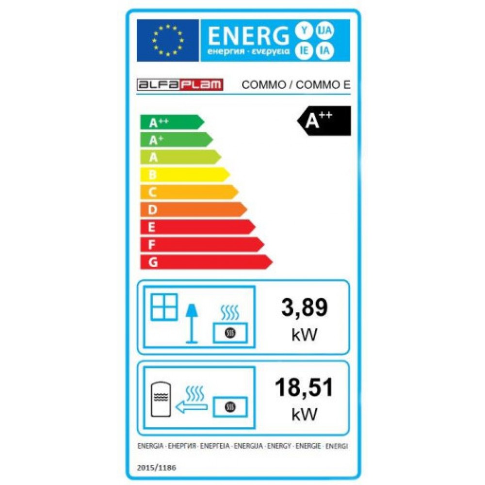 Vízteres pellet kályha Alfa Plam Commo Bézs, 22.5kW | Vízteres pellet kályhak | Pellet kályhák |