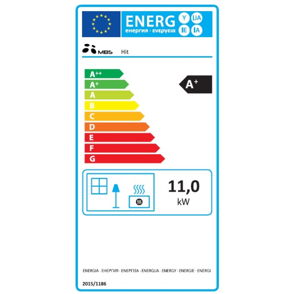 Kályha MBS Hit Red 11kW | Levegős kályhák | Kályhák |