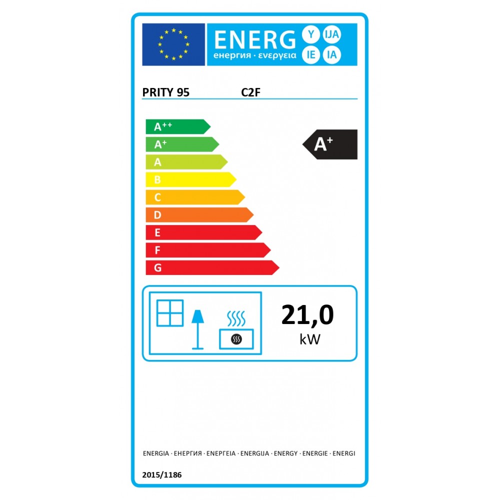 Kandalló Prity C2F, 21kW | Öntöttvas kandallók | Kandalló |