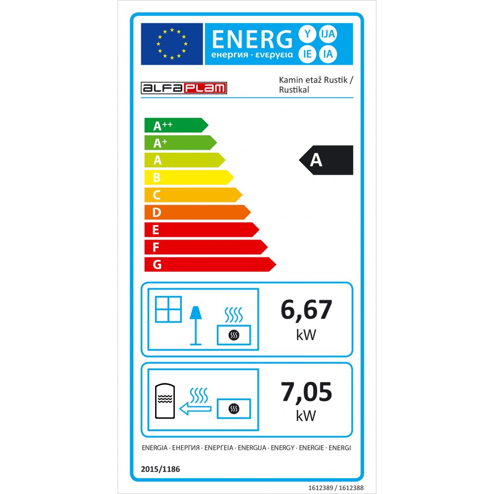 Multi Fuel Stove With Back Boiler Alfa Plam Rustikal E, 14kW | Multi Fuel Stoves With Back Boiler | Stoves |