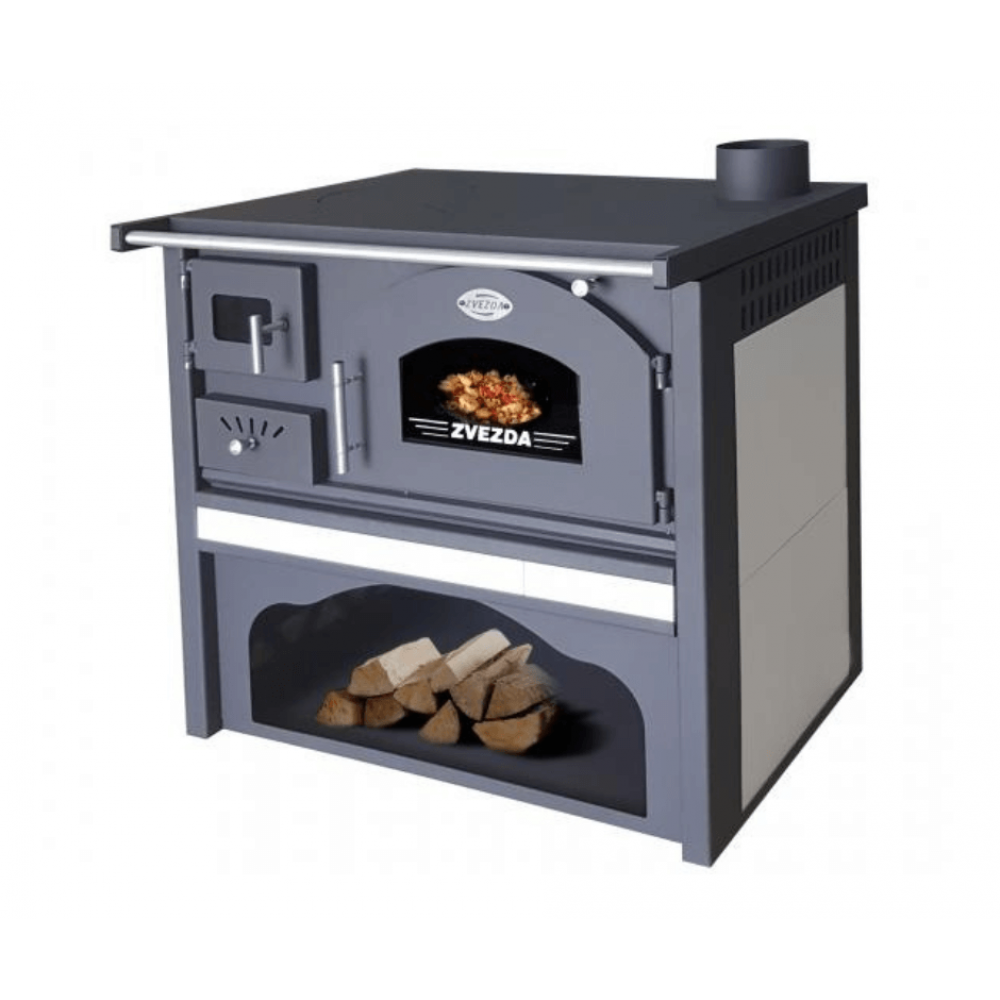 Fatüzelésű tűzhely Zvezda Classic GF Ceramic, 5.9kW