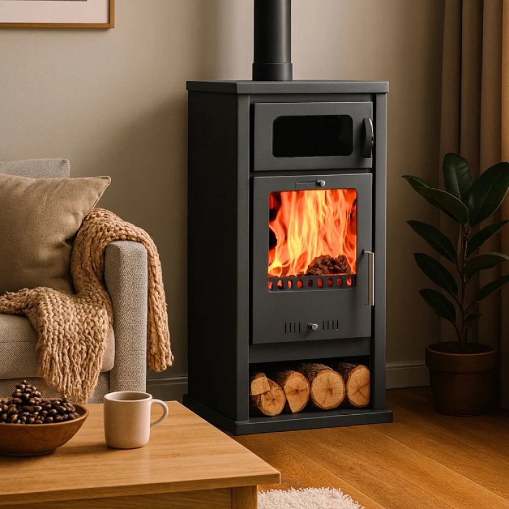 Кályhá sütővel Balkan Energy Troy, 7.8kW | Levegős kályhák | Kályhák |