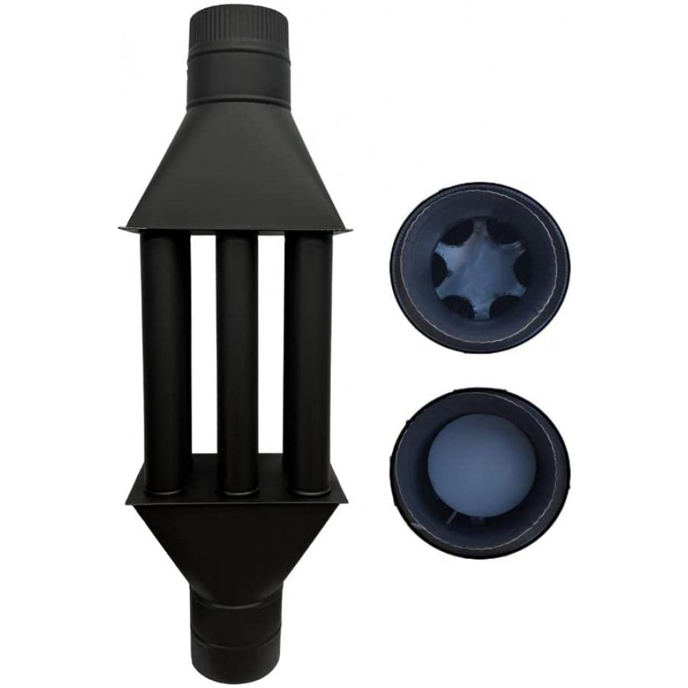 Fa tüzelésű kályha kémény hőcserélő Typhoon XL, Átmérő 150mm | Hőfokozó Fa tüzelésű kályha kémény hőcserélő Typhoon XL, Átmérő 150mm | Hőfokozó | Kémények |