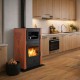 Vízteres kandallókályha, sütővel Velmora Fire ATS HYDRO ΜΑSΙΝΑ 90-25 terrakotta, 25kW | Vízteres kandallókályha | Kályha |
