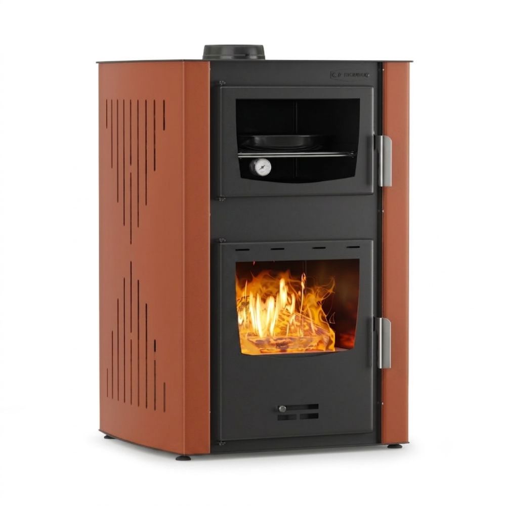 Vízteres kandallókályha, sütővel Velmora Fire ATS HYDRO ΜΑSΙΝΑ 90-25 terrakotta, 25kW | Vízteres kandallókályha | Kályha |