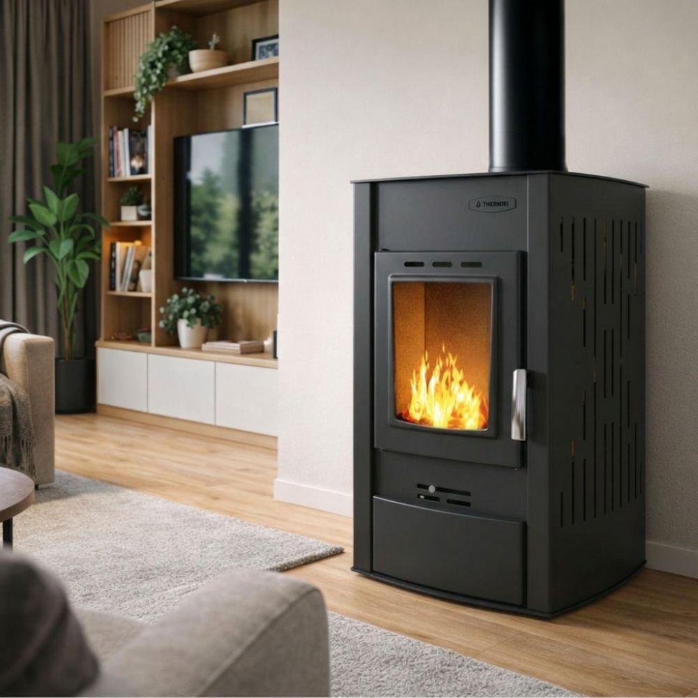 Vízteres kandallókályha Velmora Fire ATS HYDRO fekete, 25kW | Vízteres kandallókályha | Kályha |