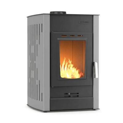 Vízteres kandallókályha Velmora Fire ATS HYDRO szürke, 25kW - Kályha