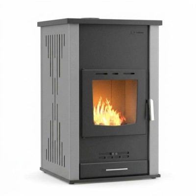 Vízteres kandallókályha Velmora Fire ATS HYDRO szürke, 33kW - Kályha